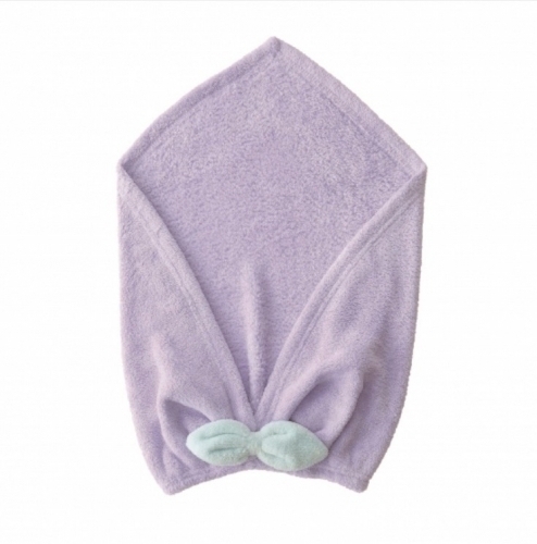 馬卡龍系列吸水包頭巾 紫色