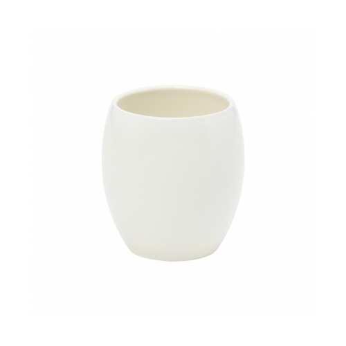 雙層不鏽鋼陶瓷茶杯280ml 白色
