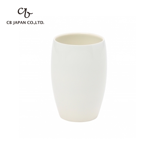雙層不鏽鋼陶瓷茶杯350ml　白色